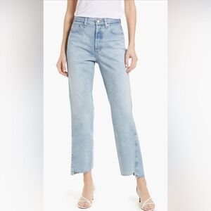 AG Twisted Alexxis High Rise Vintage Fit Straight Jeans in Sphinx Wash, Size 29